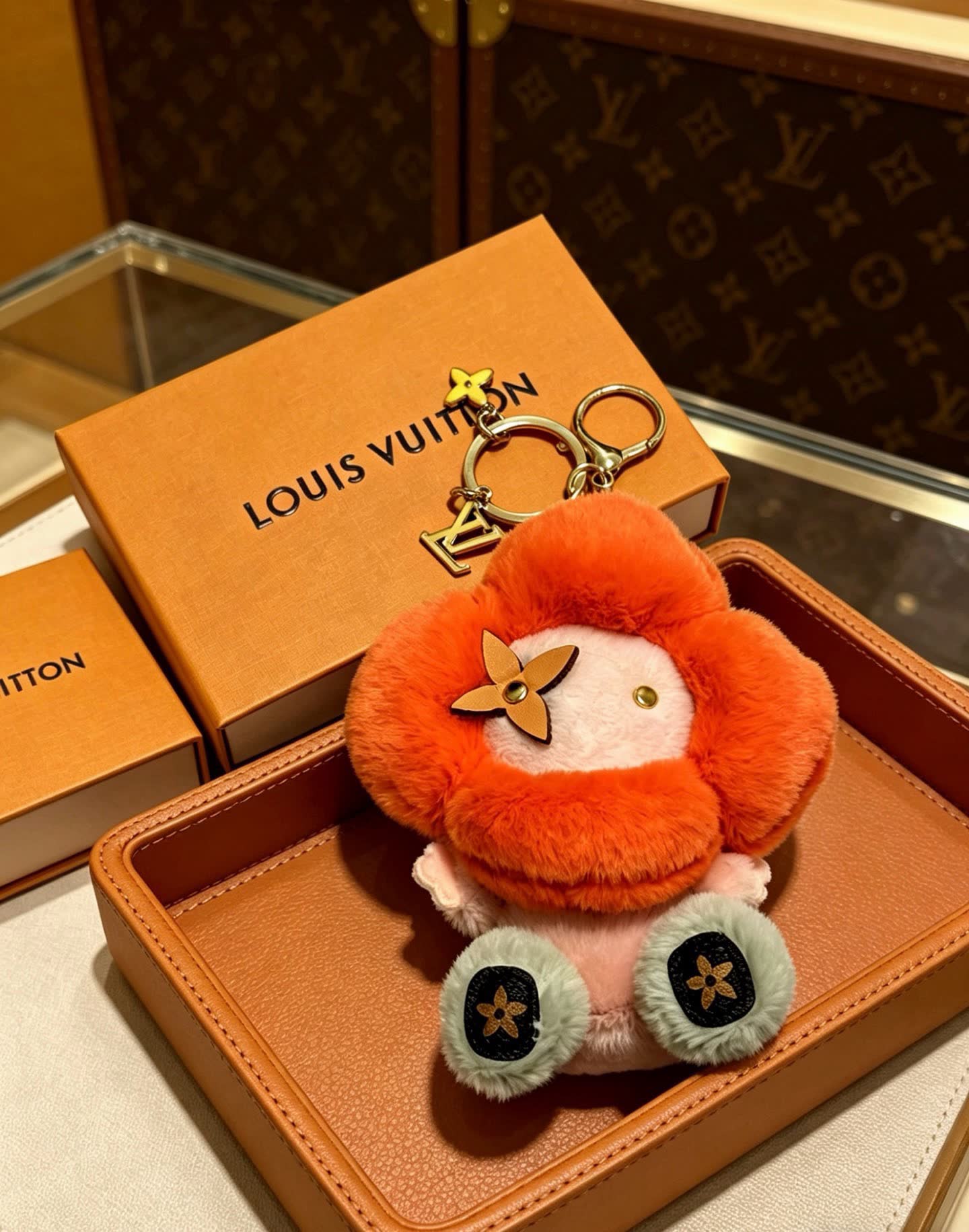 Louis Vuitton Flower Charm Keychain